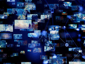 graphic of multiple screens